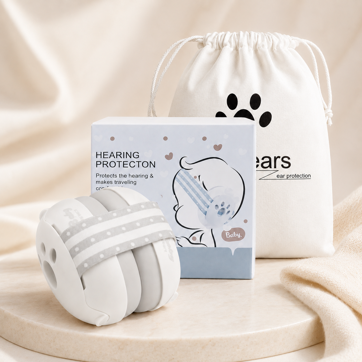 Baby Ear Protection Earmuffs with Noise Reduction for Infants