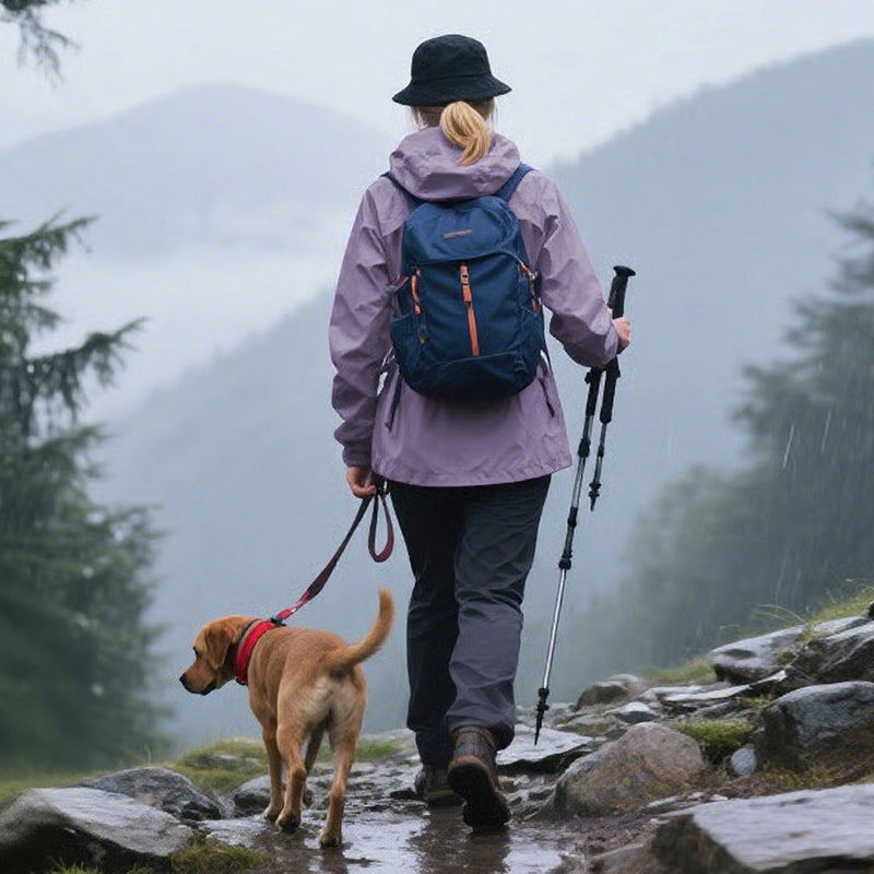 Women's 3 in 1 Waterproof Jacket Hooded Windproof Winter Rain Coat - Image 5