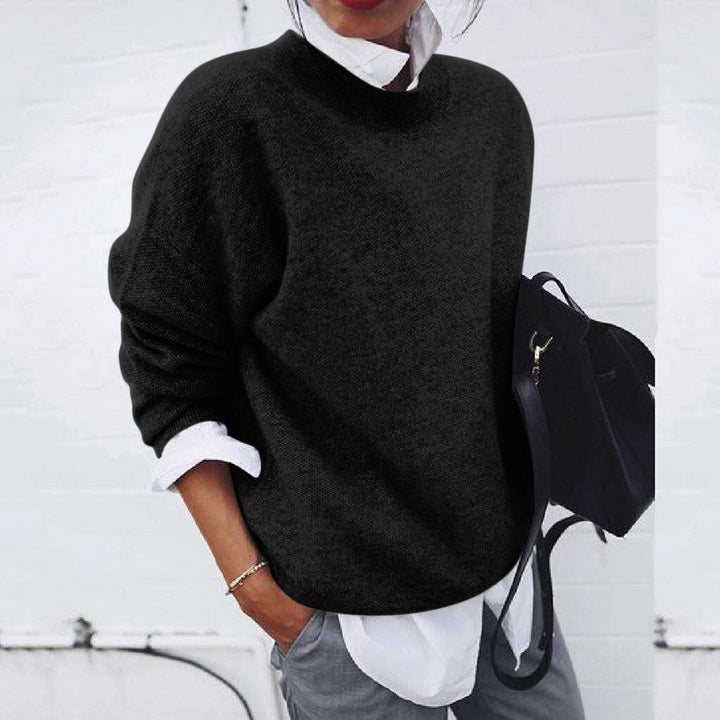 Women's Classic Round Neck Warm Sweater