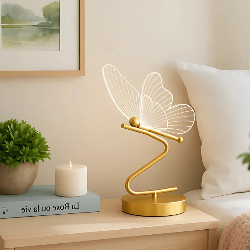 Butterfly Lamp Rechargeable Cordless Decorative Bedside Table Lamp - Image 5