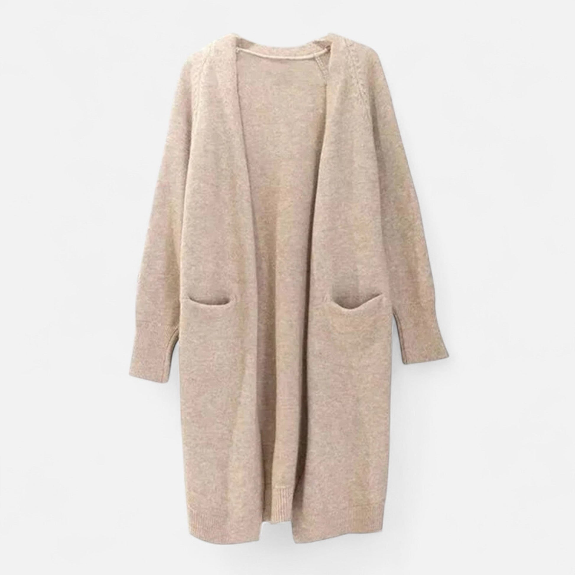 Women’s Casual Elegance Thick Layering Knit Warm Cardigan with V-Neckline