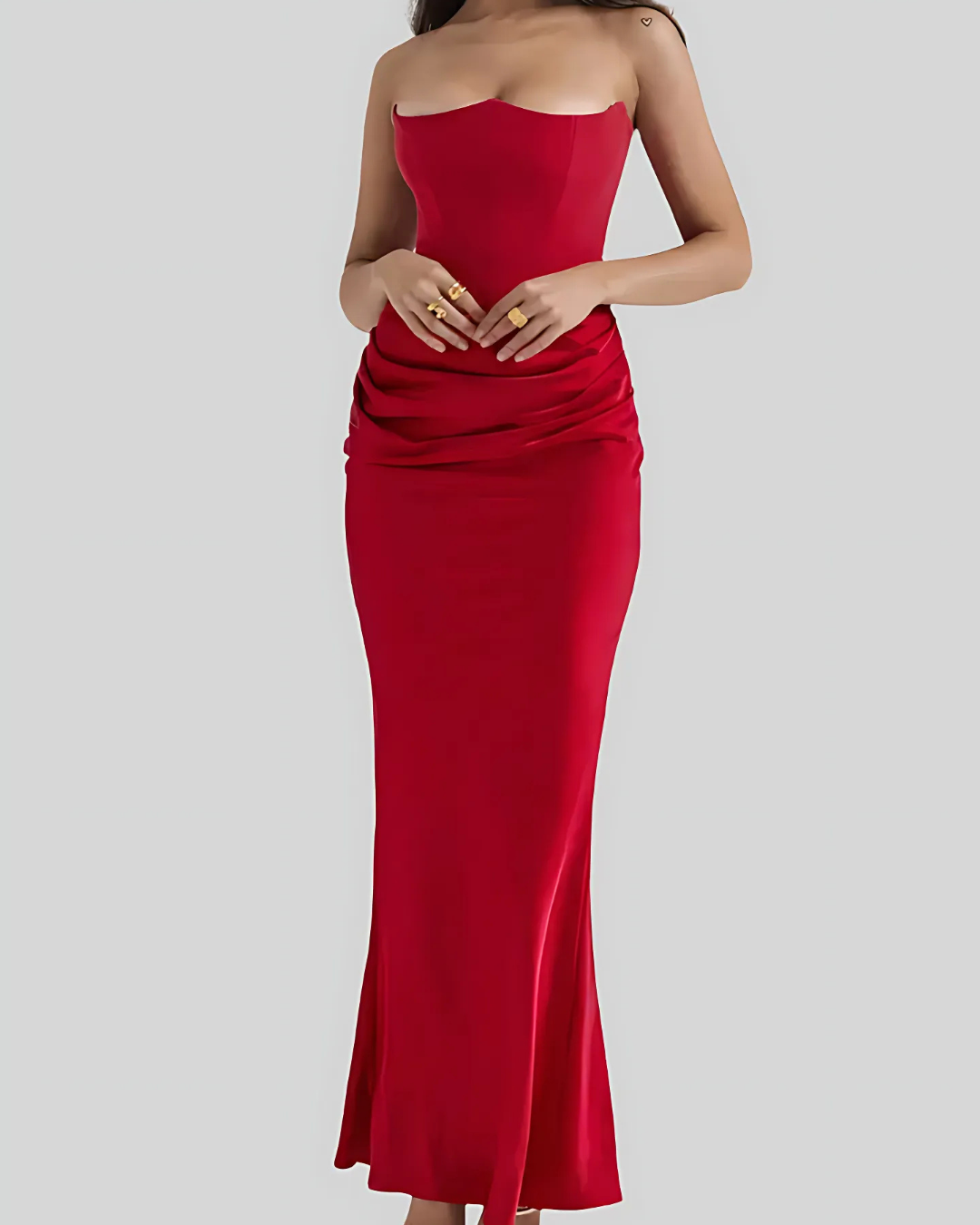 Women's Long Draped Maxi Evening Wedding Guest Dresses For Ceremonies