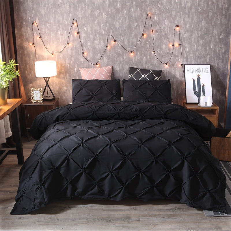 Duvet Cover Set | Quilted Texture | Breathable All-Season Comfort | Polyester - Image 8