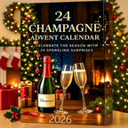 24 Day Champagne Advent Calendar 2026 Flat Decorative Bottle Designs