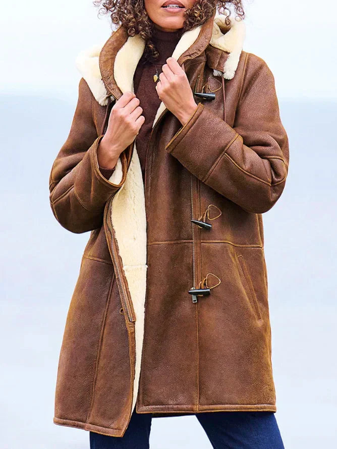 Women's Stylish Warm Relaxed Fit Thermal  Hooded Coat for Winter Days
