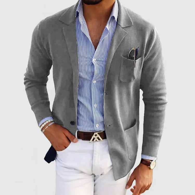 Men’s Timeless Modern Business Knitted Blazer