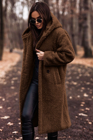 Women's Stylish Fur Hooded Winter Warm Coat for Cold Weather