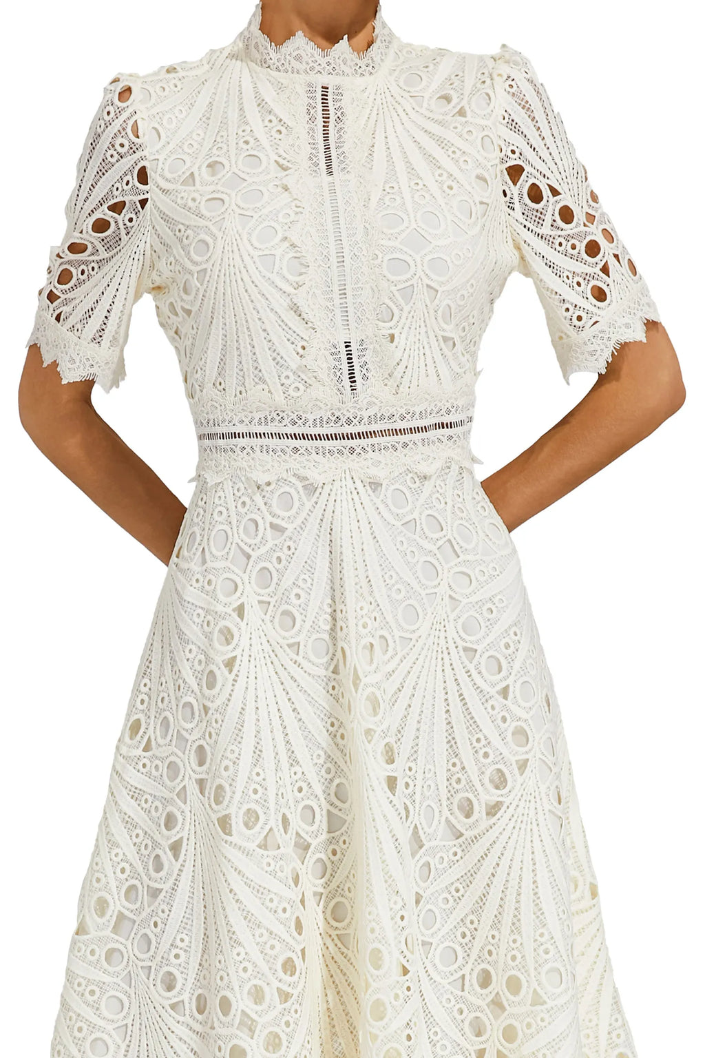Exquisite Glamour Lace Midi Dress for Women