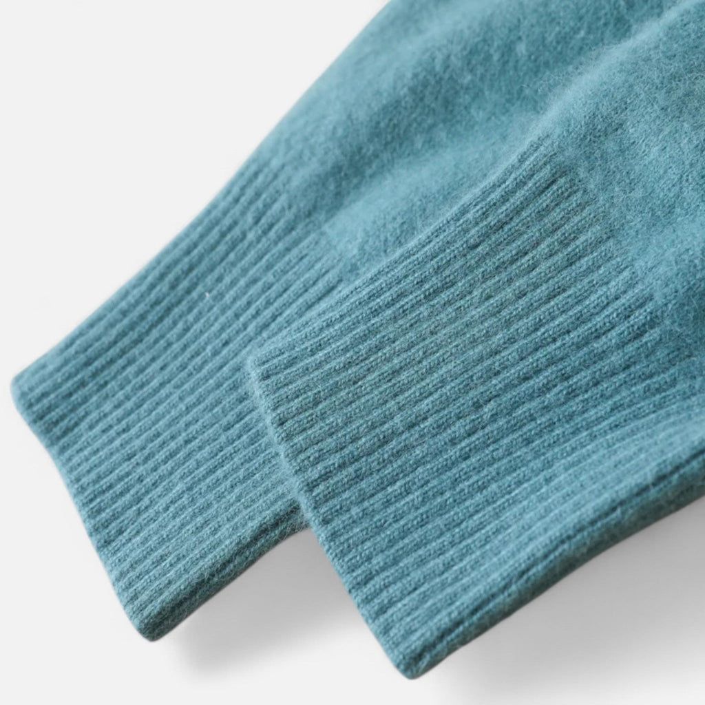 Men’s Heritage Long-Sleeve Knitted Insulated Cashmere Sweater with Crewneck
