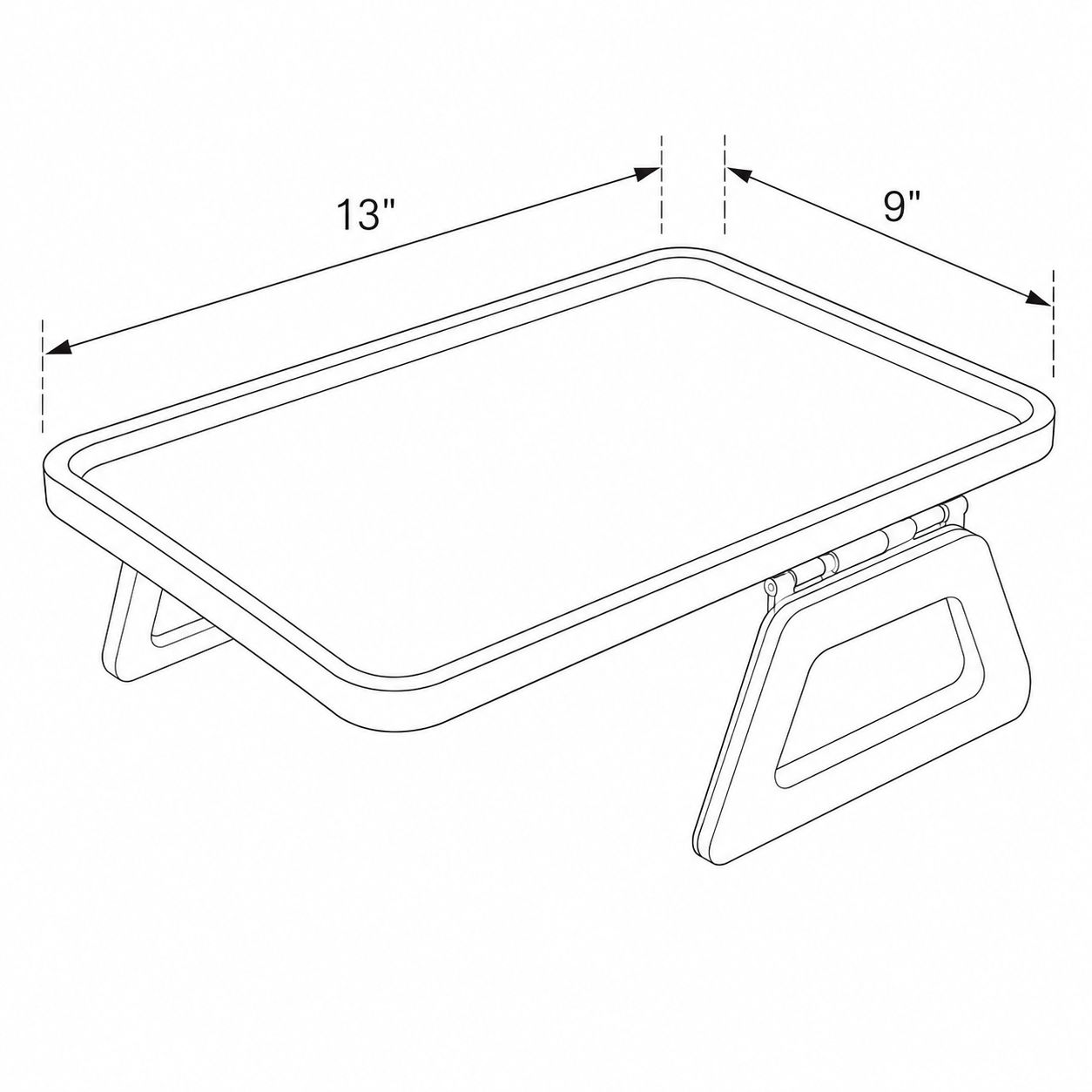 Plateau de table à clipser avec repose-bras en bambou