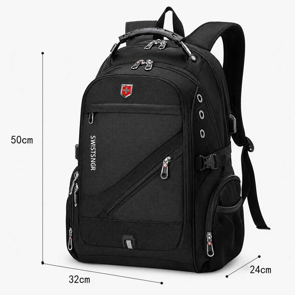 Stylish Adjustable Water-resistant Laptop Essential Travel Backpack