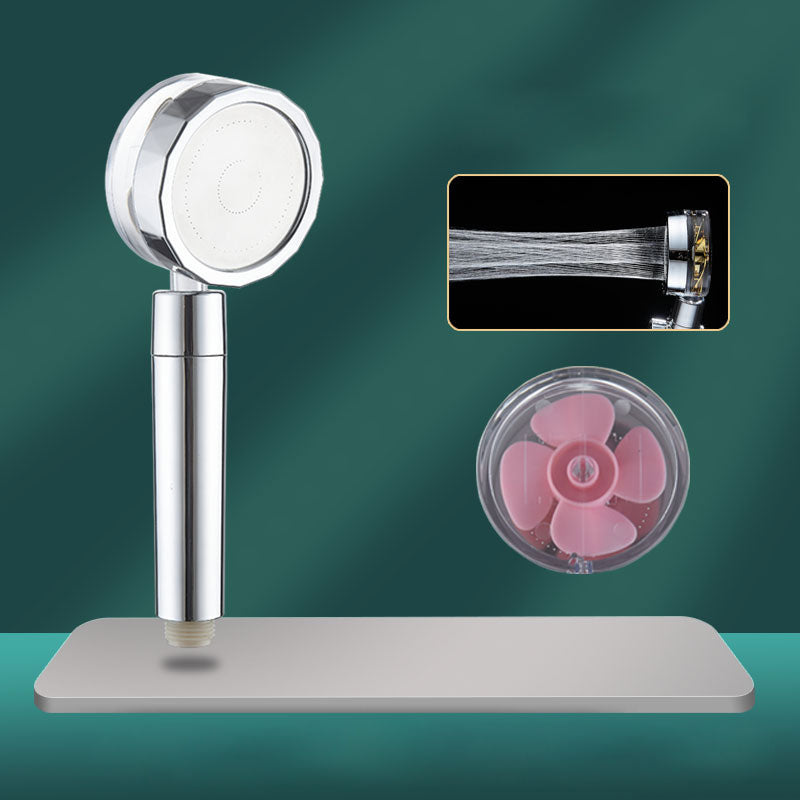 Handheld Shower Head Hose Wall Mount Combo Silver Modern Bathroom Set