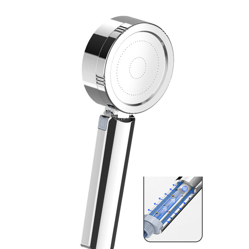 Handheld Shower Head Hose Filtered Self Cleaning Adjustable Metal Round - Image 17