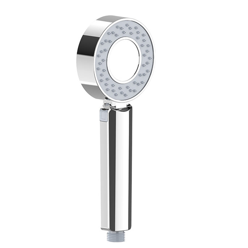 Handheld Shower Head Hose Filtered Self Cleaning Adjustable Metal Round