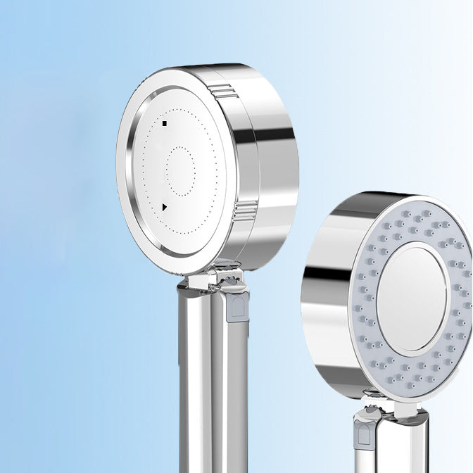Handheld Shower Head Hose Filtered Self Cleaning Adjustable Metal Round - Image 3