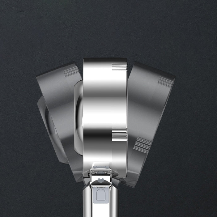 Handheld Shower Head Hose Filtered Self Cleaning Adjustable Metal Round - Image 14