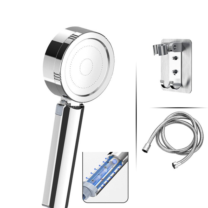 Handheld Shower Head Hose Filtered Self Cleaning Adjustable Metal Round - Image 19