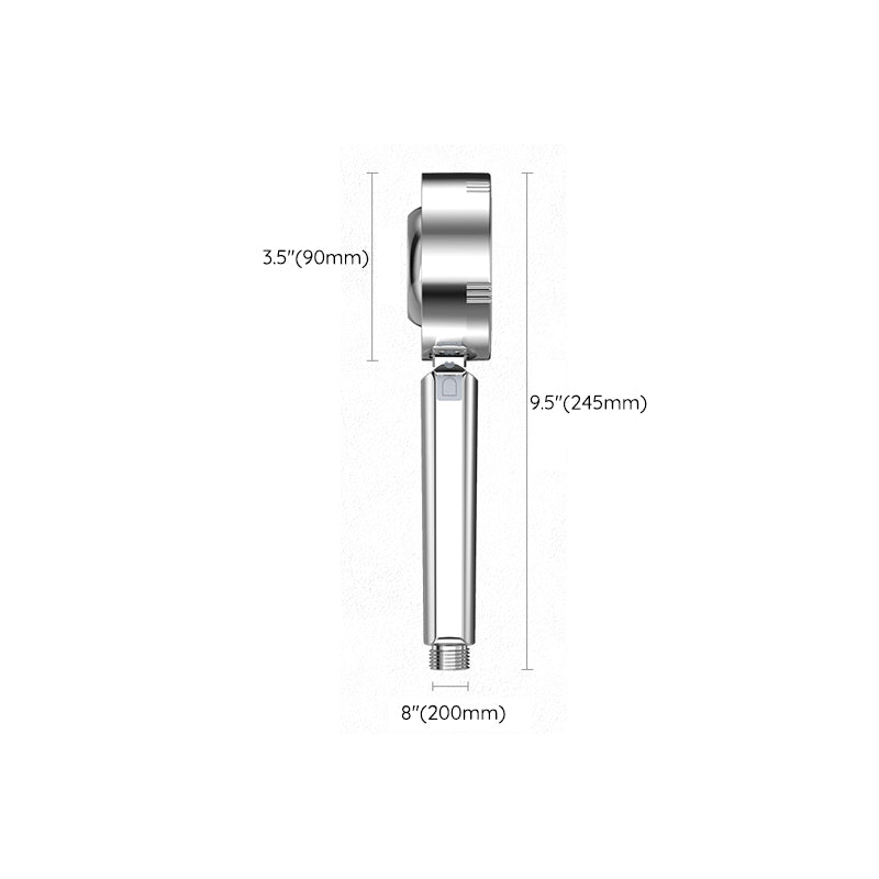 Handheld Shower Head Hose Filtered Self Cleaning Adjustable Metal Round - Image 2