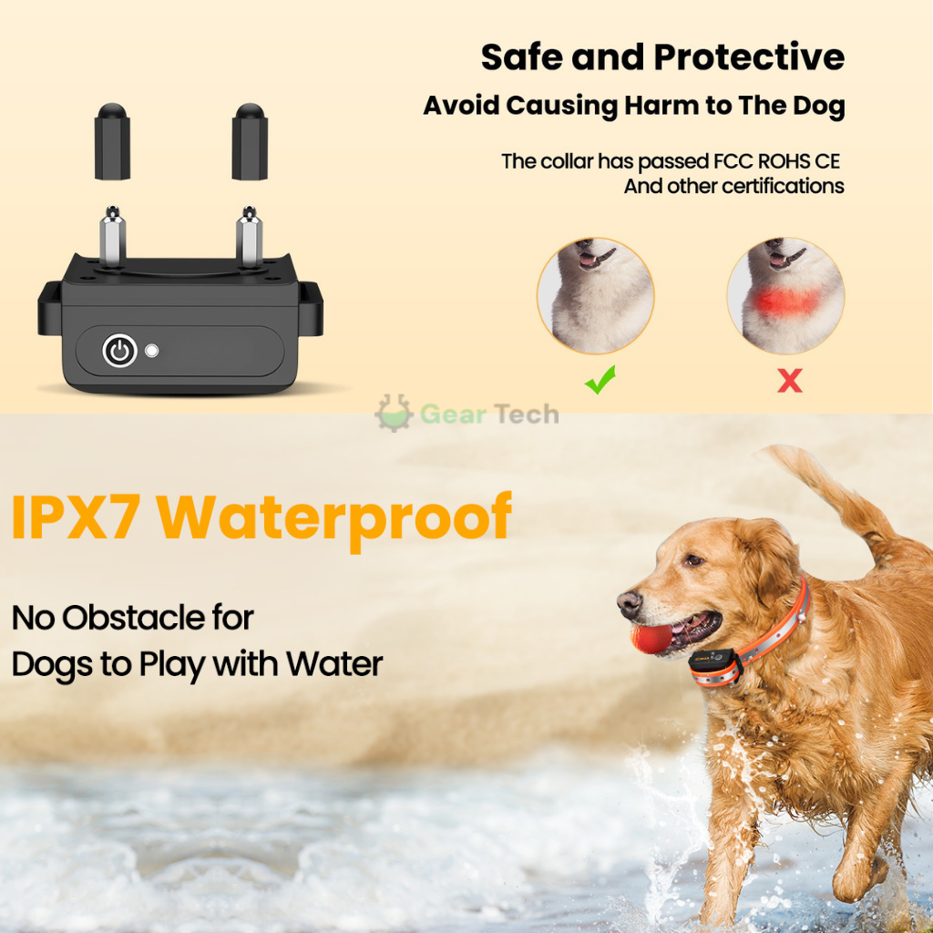 Long‑Range Waterproof Dog Training Collar with 3 Modes - Image 3