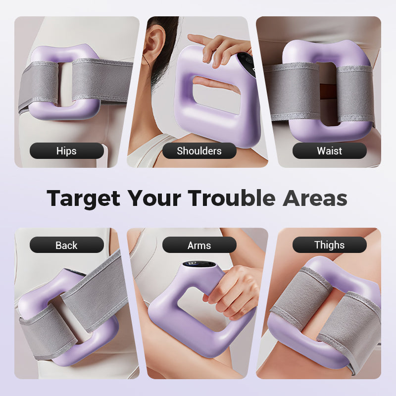 Vibrating Fascia Ring Massager Hands-Free Full Body Deep Tissue Recovery - Image 3