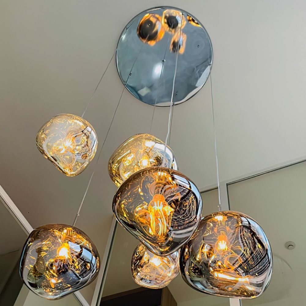 Fused Glass Effect Pendant Lava Lamp - Image 5