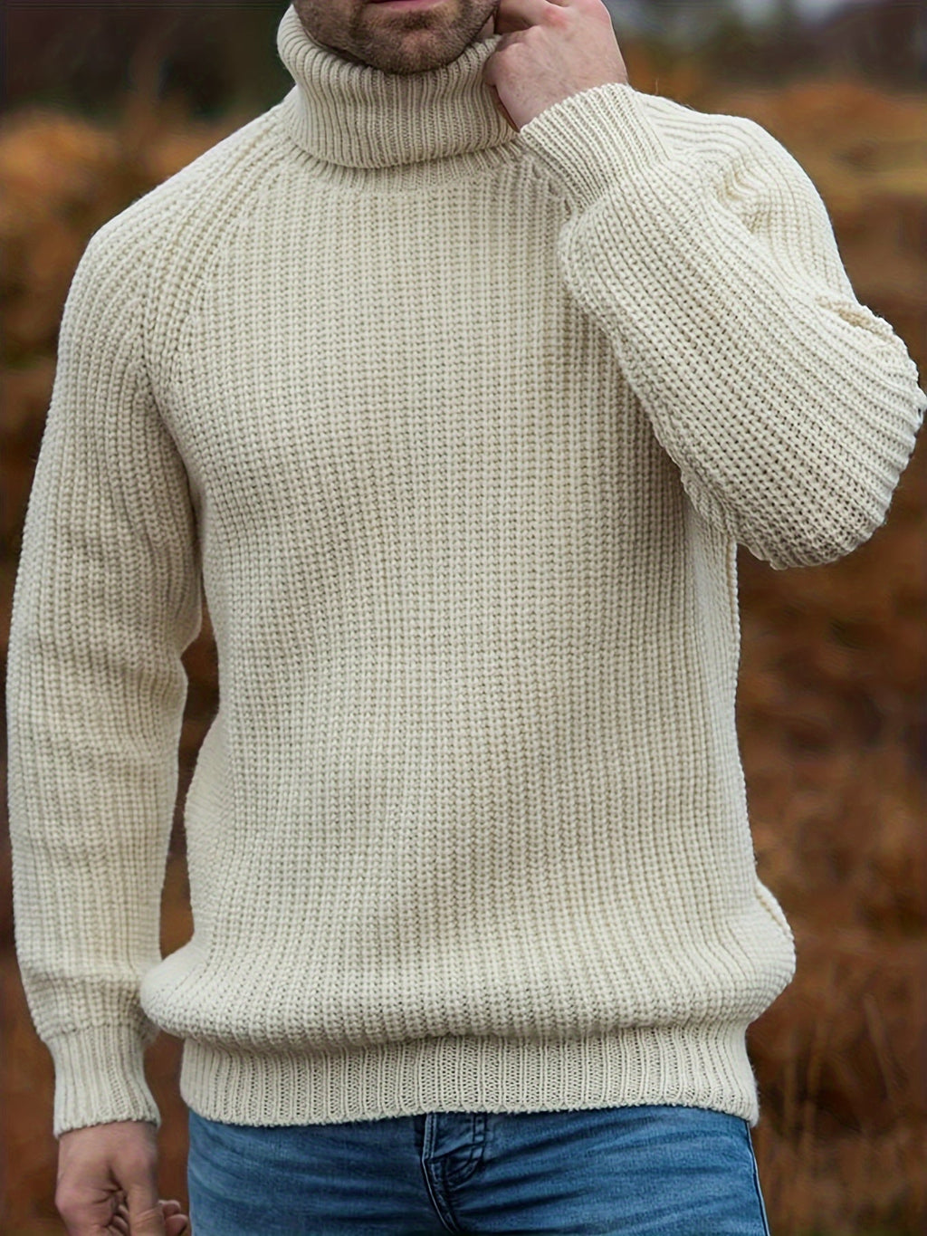 Men's Retro knitted Turtleneck Winter Sweater