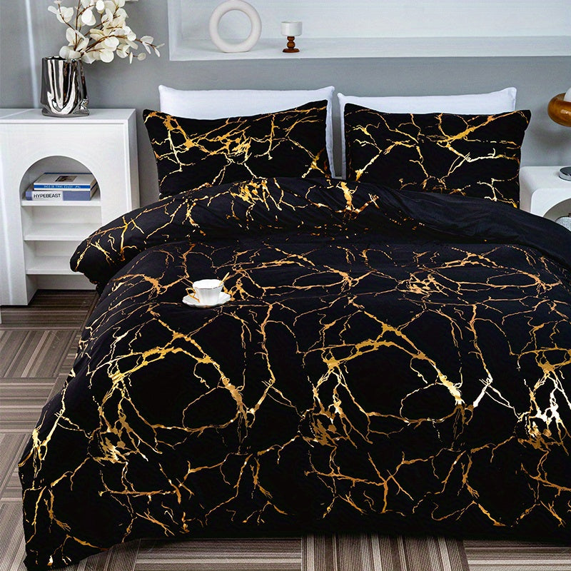 Quilt Cover Set | Hot Stamped Texture | Stylish Bedroom Upgrade | Polyester - Image 49