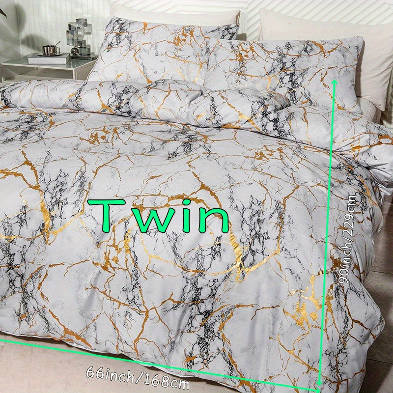 Quilt Cover Set | Hot Stamped Texture | Stylish Bedroom Upgrade | Polyester - Image 34