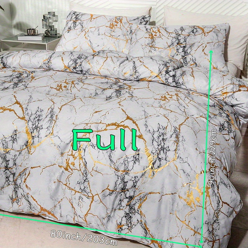 Quilt Cover Set | Hot Stamped Texture | Stylish Bedroom Upgrade | Polyester - Image 23