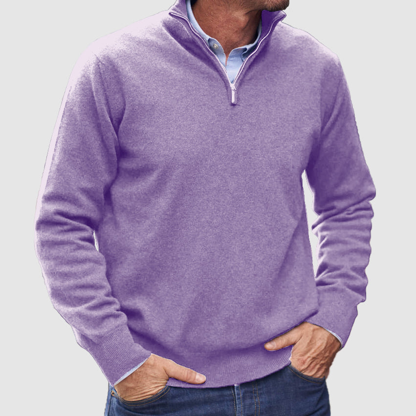 Men’s Versatile Zip Up Fashion Sweater