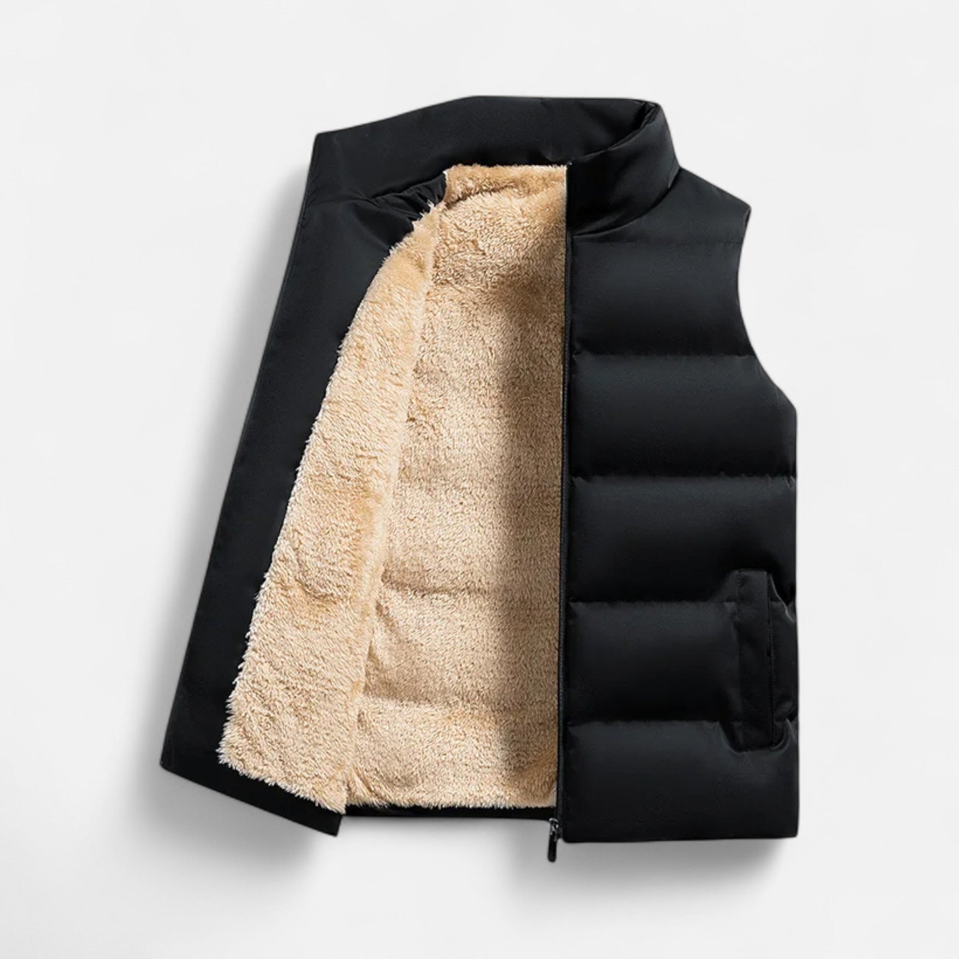 Men’s Insulation Practical Thermal Winter Vest with Fleece Lining