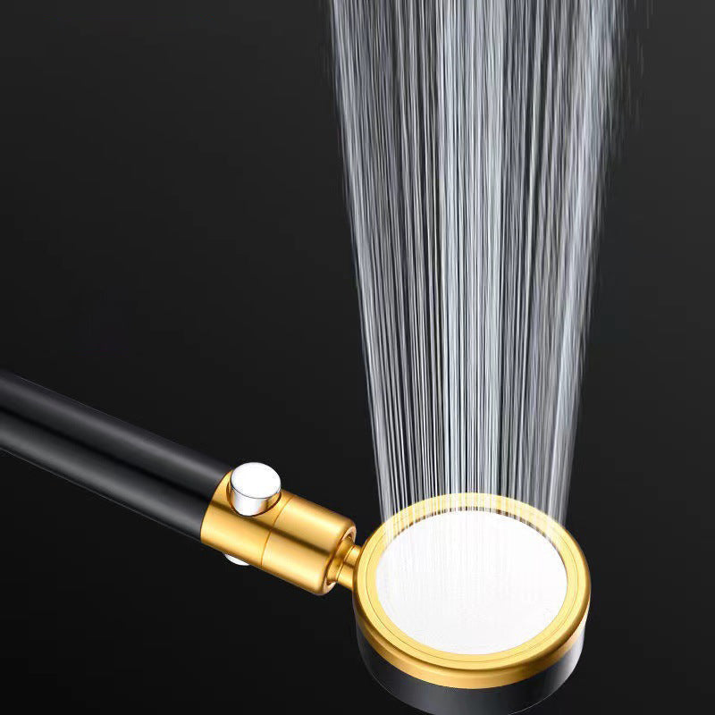 Handheld Shower Head Hose Adjustable Black Metal Rain Spray - Image 3