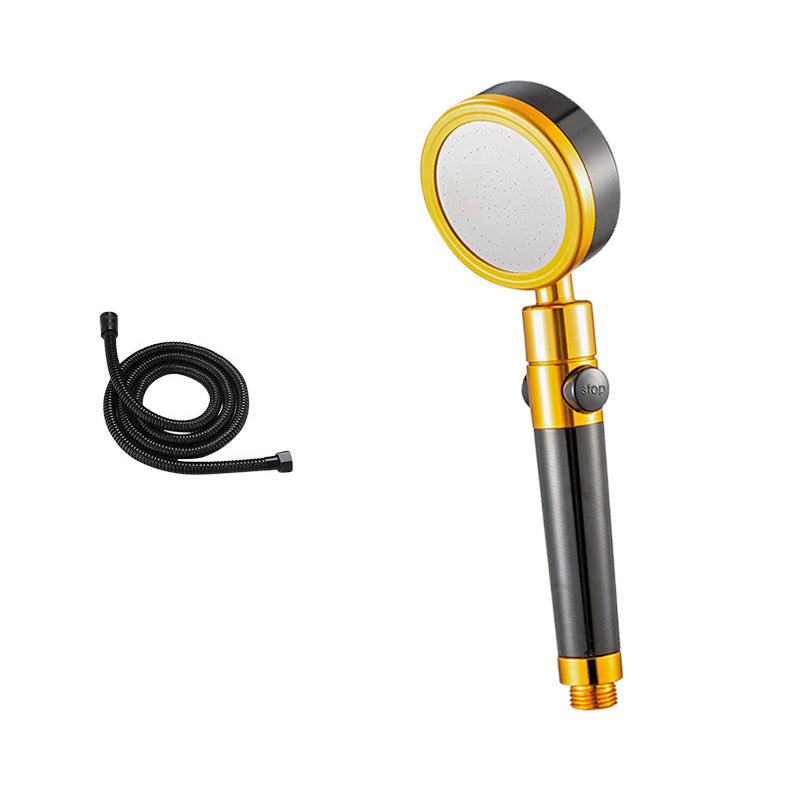 Handheld Shower Head Hose Adjustable Black Metal Rain Spray - Image 13