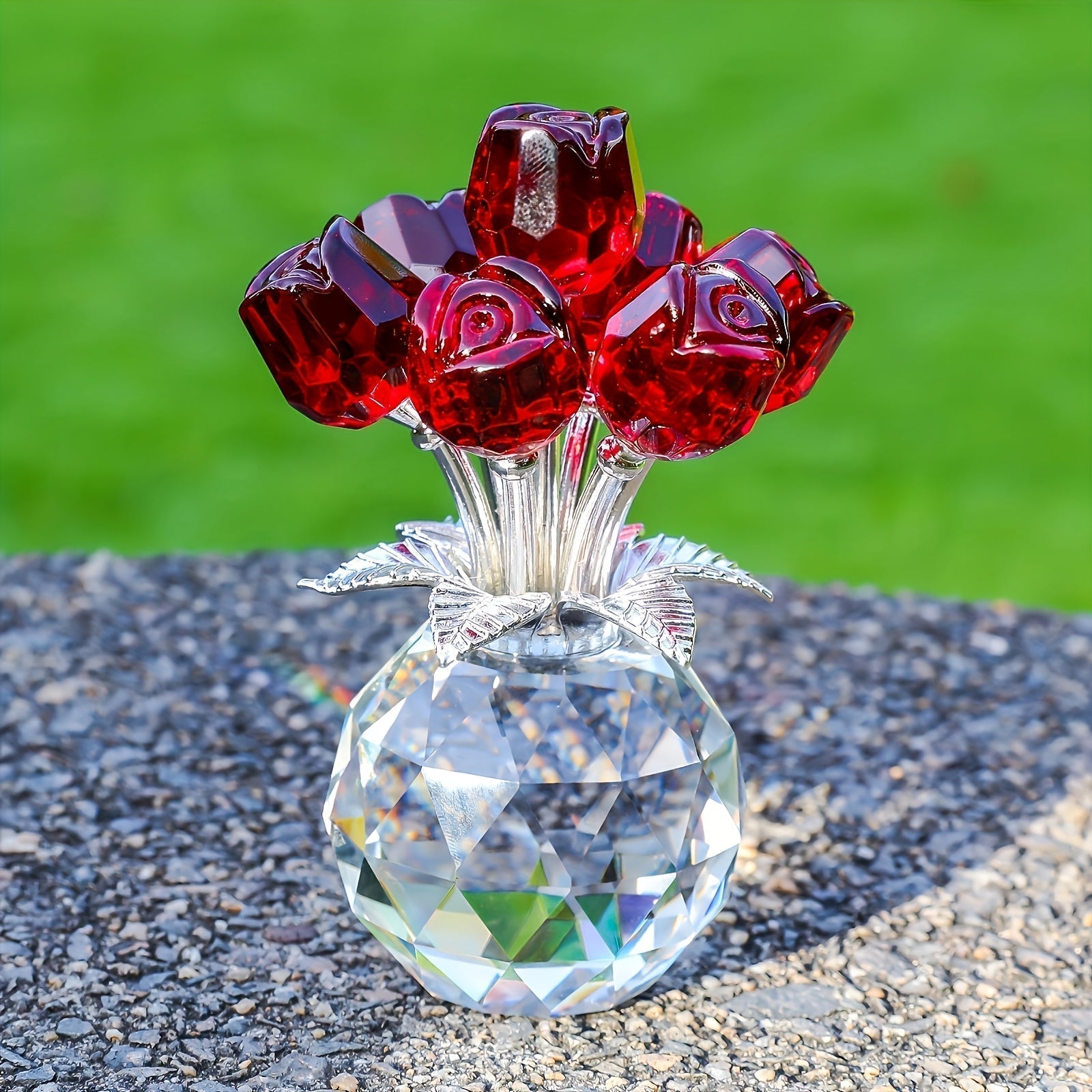Skorter | Eternal Crystal Artificial Rose Bouquet – Everlasting Romantic Gift for Valentine’s Day, Anniversaries, Christmas, Mother's or Father's Day - Image 4
