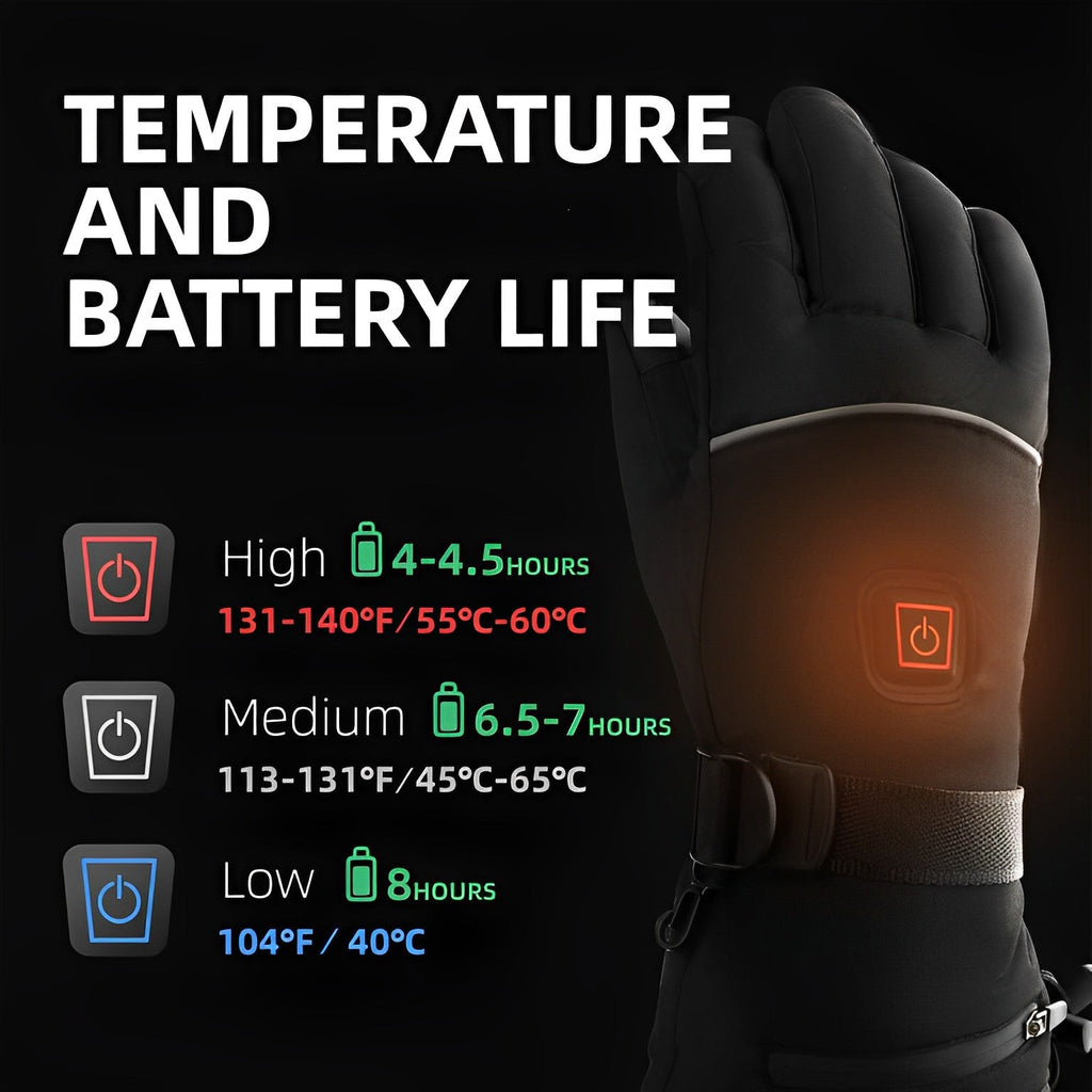 Rechargeable Heated Gloves for Outdoor Use