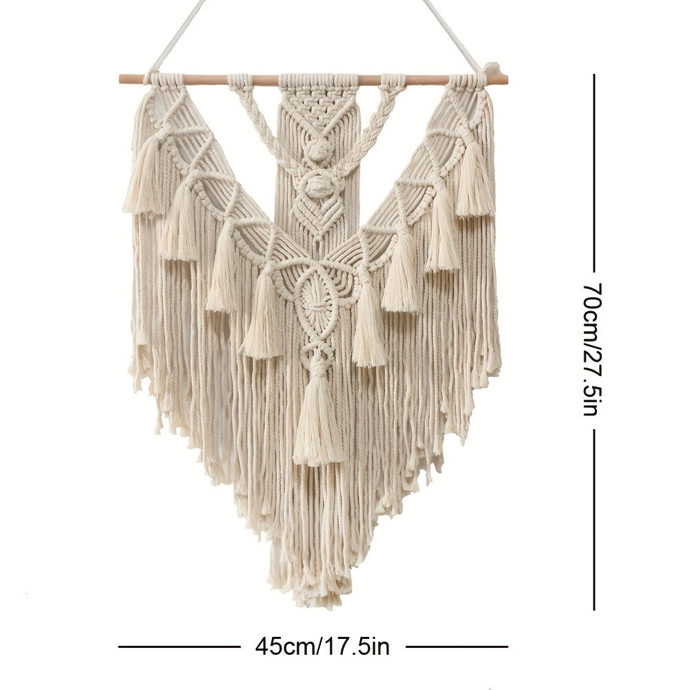 Macrame Wall Hanging Handcrafted Woven Boho Tapestry Decor - Image 5