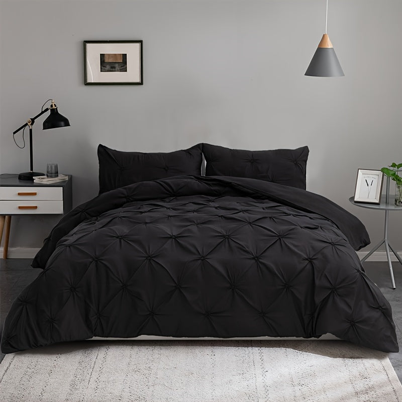 Duvet Cover Set | Quilted Texture | Breathable All-Season Comfort | Polyester - Image 7