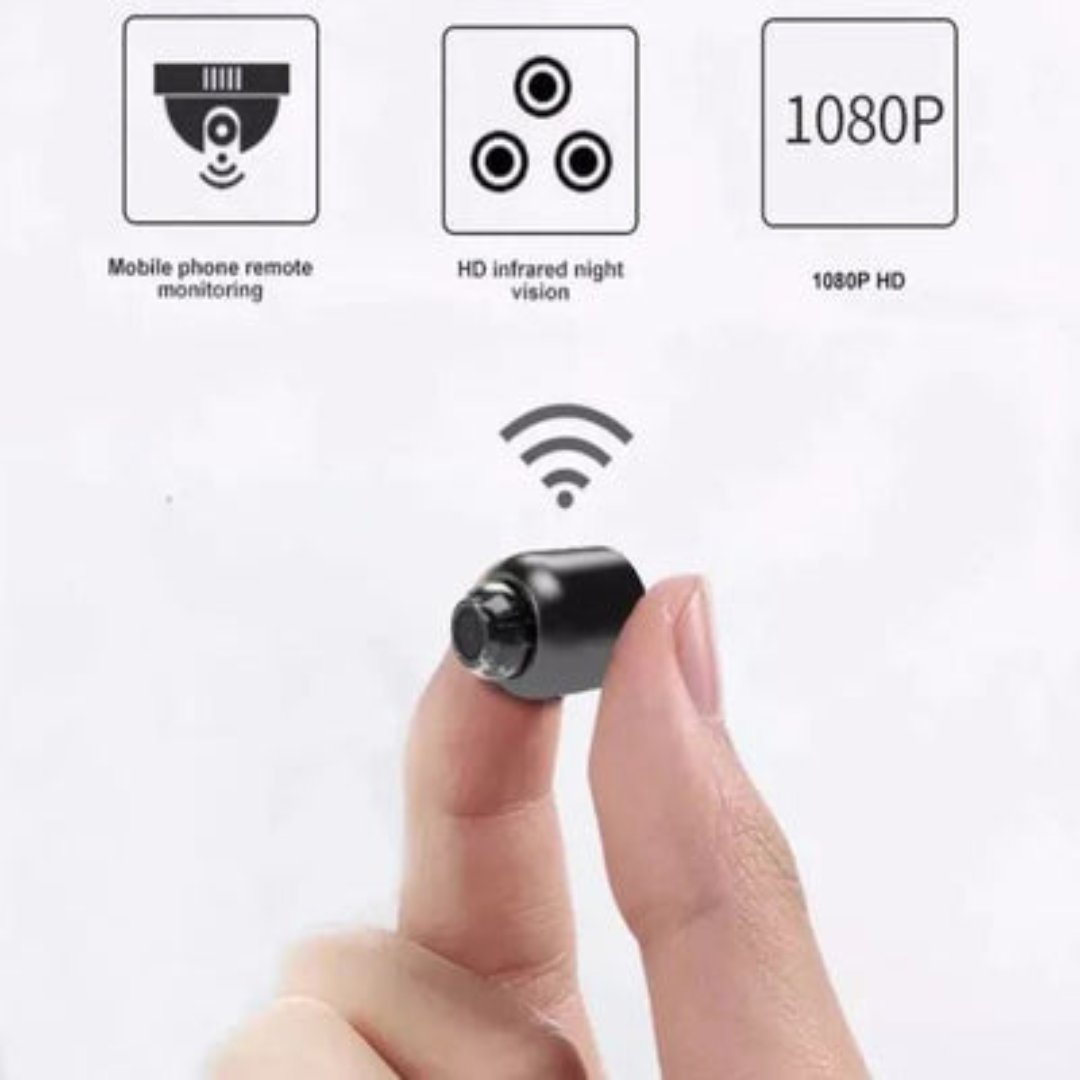Smart Mini WiFi Camera 1080P with Night Vision & Motion Detection for Home Security