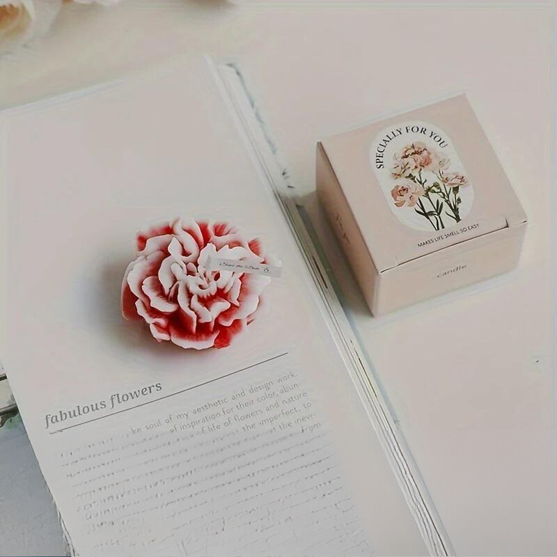 Skorter | 1pc Carnation Scented Candle – Decorative Candle for Mother's Day, Valentine's Day and Christmas - Image 24