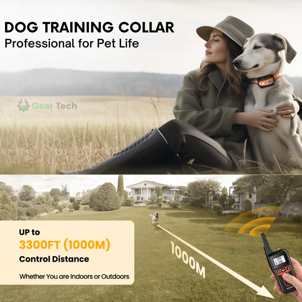 Long‑Range Waterproof Dog Training Collar with 3 Modes - Image 4