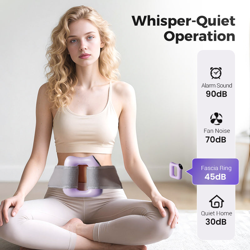 Vibrating Fascia Ring Massager Hands-Free Full Body Deep Tissue Recovery