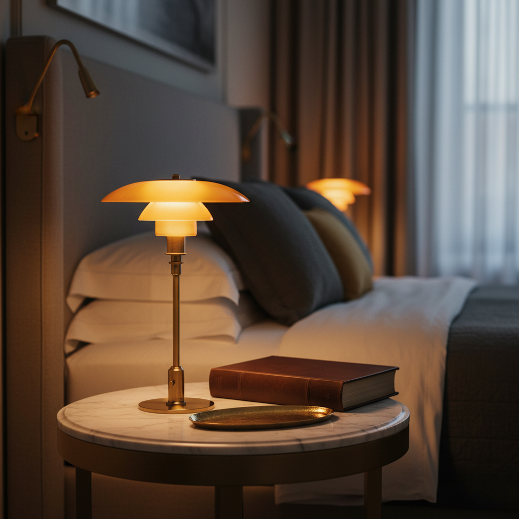 Solviane - Scandinavian Glass Table Lamp with Minimalist LED Lighting - Image 5