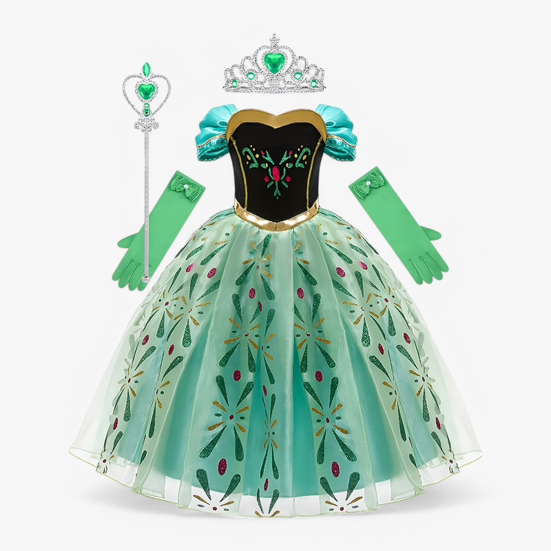 Girls 3 Piece Princess Dress Up Costume