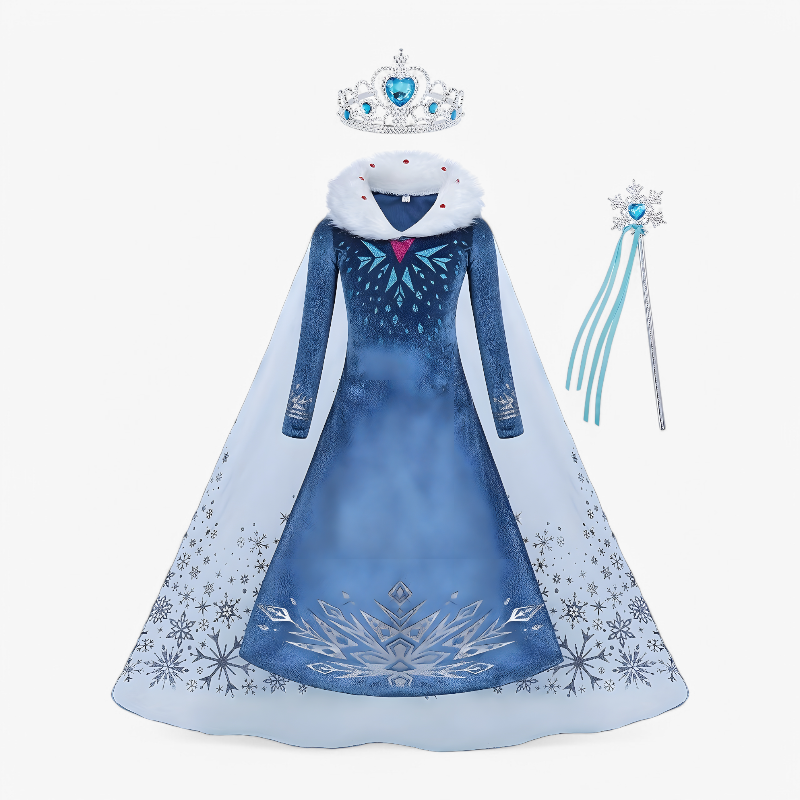 Girls Snow Queen Costume Set