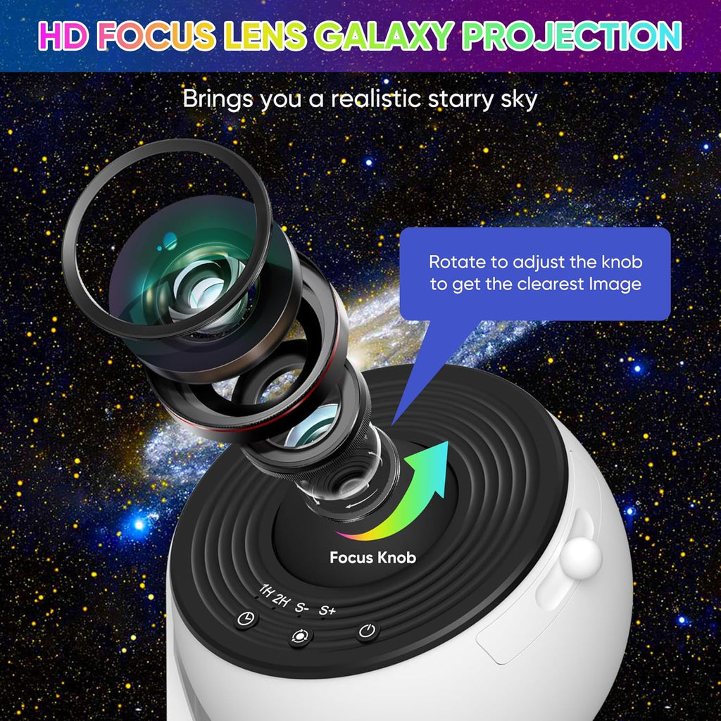 Oszałamiający galaktyką projektor nocnego nieba 360° - Image 6