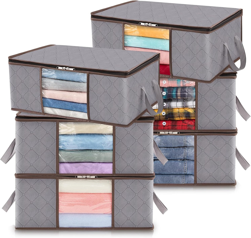 Foldable Storage Boxes with Handles and Front Window - Image 11