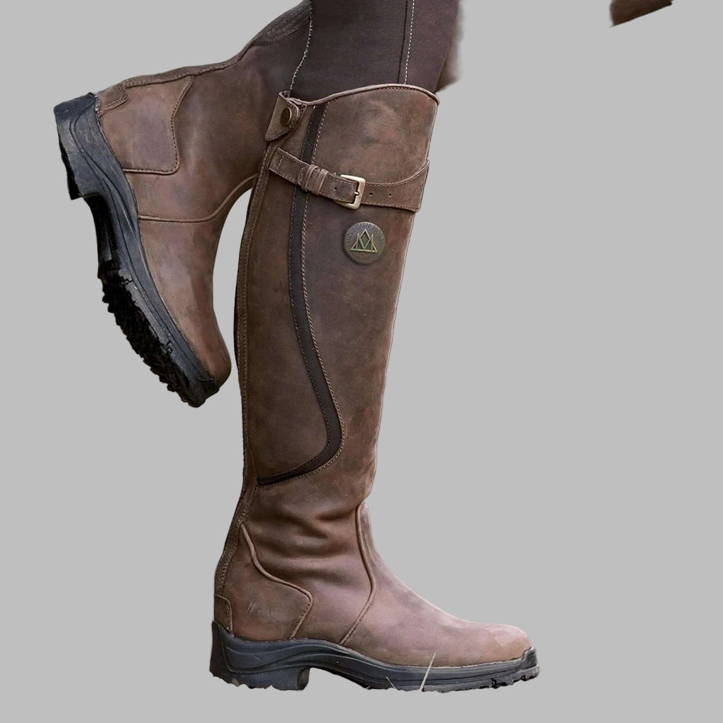 Women’s Outdoor Hiking High Boots with Belt