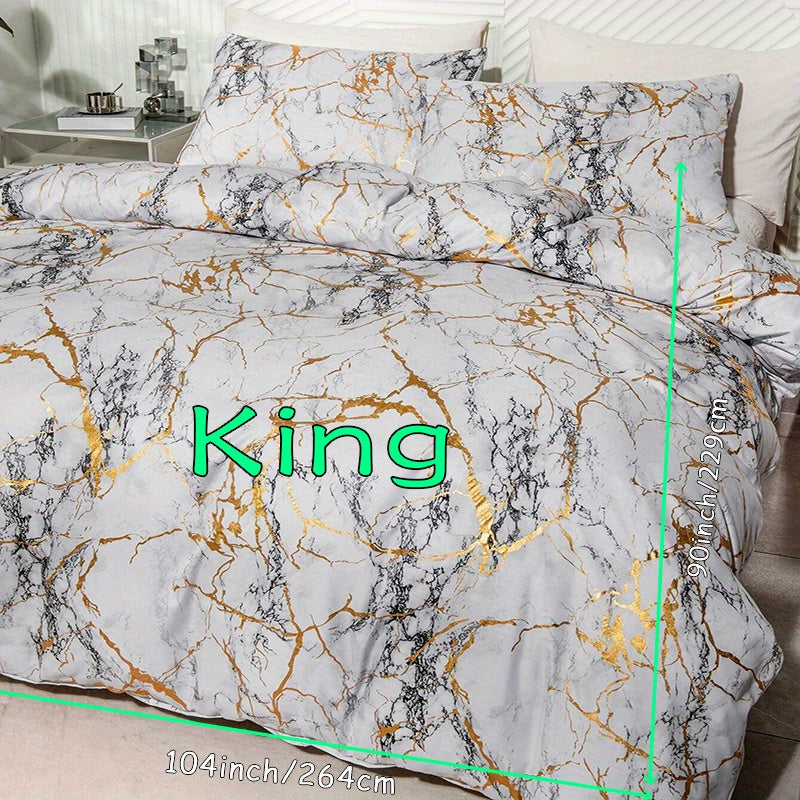 Quilt Cover Set | Hot Stamped Texture | Stylish Bedroom Upgrade | Polyester - Image 57
