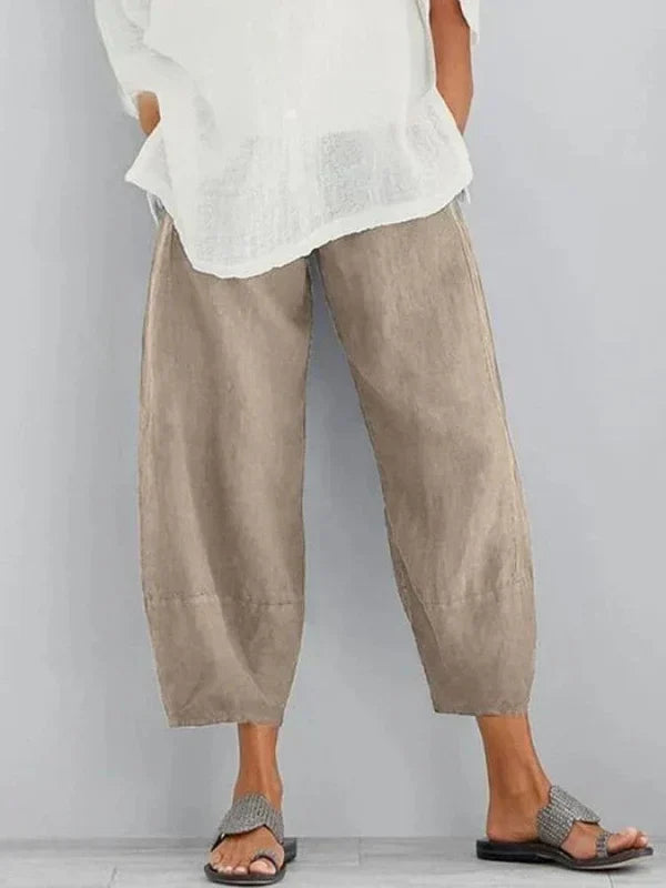 Versatile Relaxed Fit Wide Trousers For Women