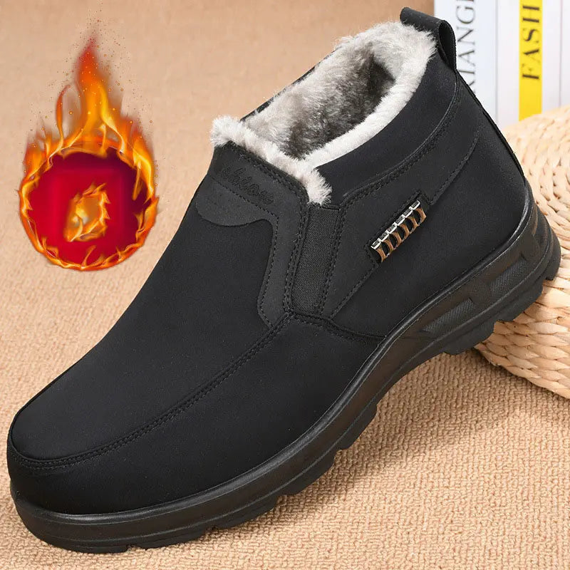 Men's Thermal Winter Insulation Plush Shoes for Cold Days